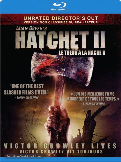 Hatchet 2 - Canadian Blu-Ray movie cover