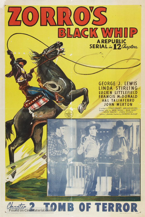 Zorro&#039;s Black Whip - Movie Poster