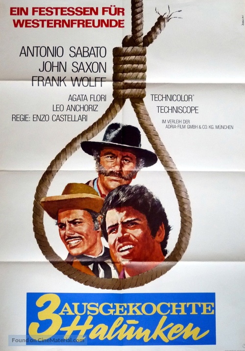 I tre che sconvolsero il West - vado, vedo e sparo - German Movie Poster