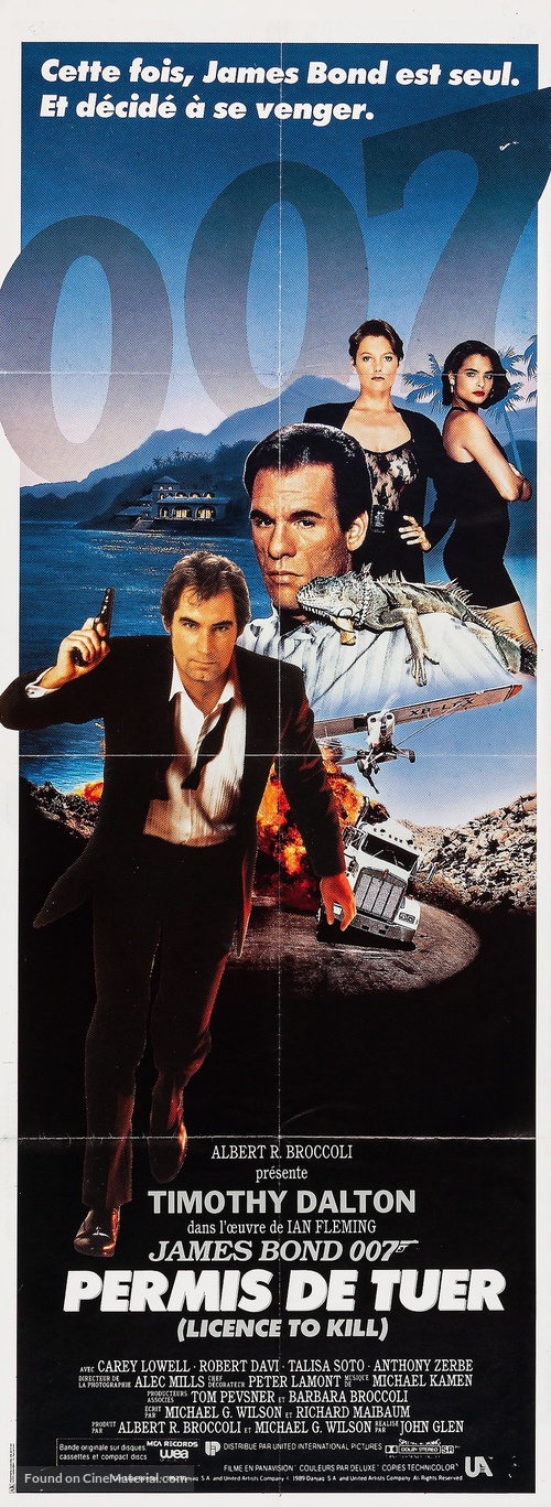 Licence To Kill - French Movie Poster