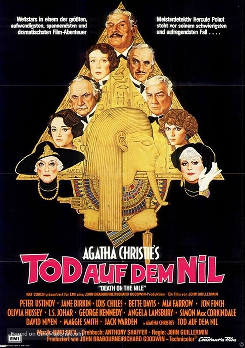 Death on the Nile - German Movie Poster