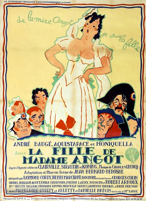 La fille de Madame Angot - French Movie Poster