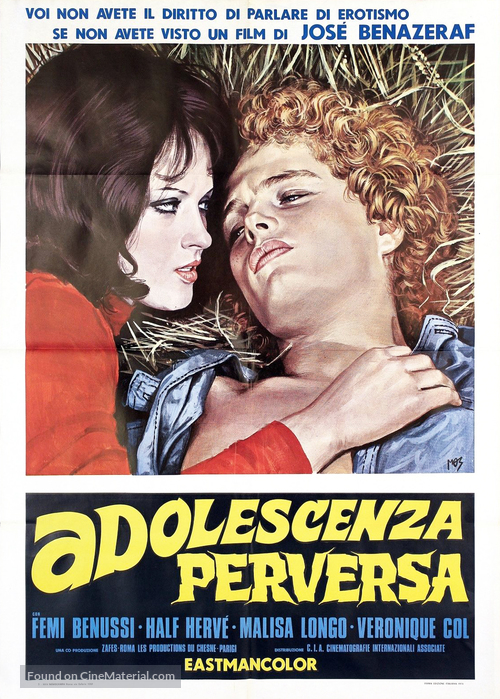 Adolescence pervertie - Italian Movie Poster