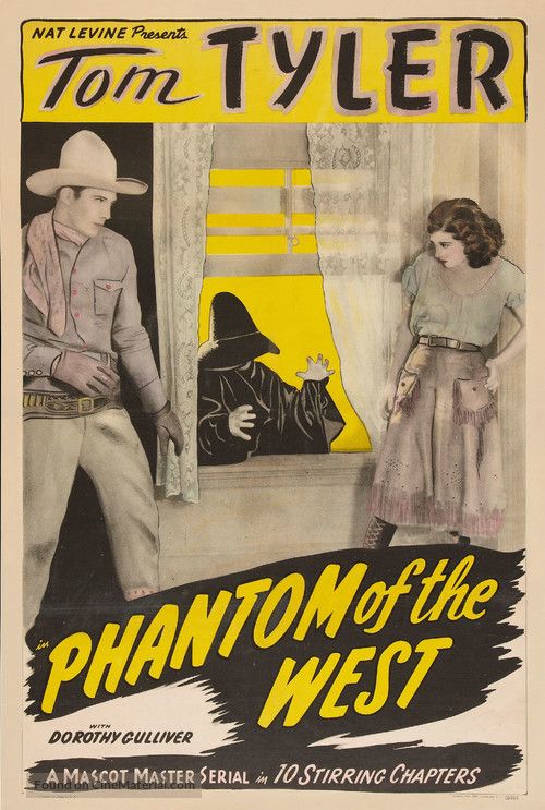The Phantom of the West - Re-release movie poster