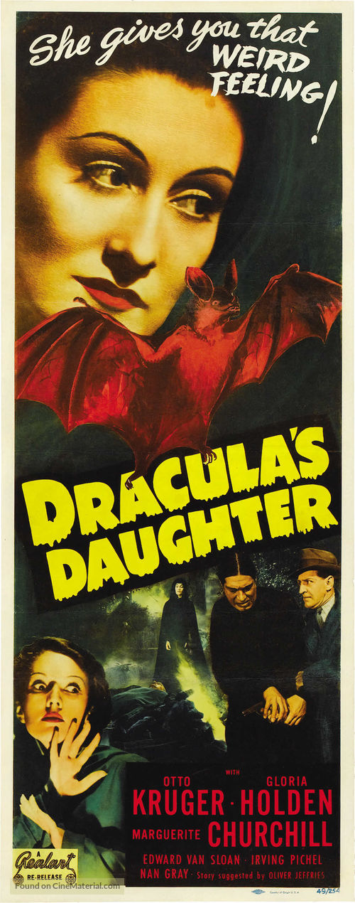 Dracula&#039;s Daughter - Re-release movie poster