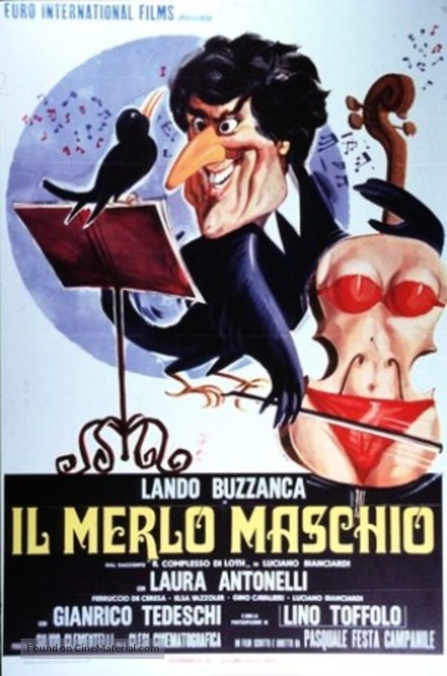 Il merlo maschio - Italian Movie Poster