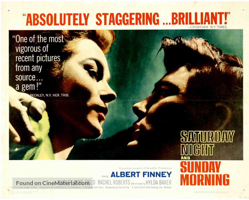 Saturday Night and Sunday Morning - Movie Poster