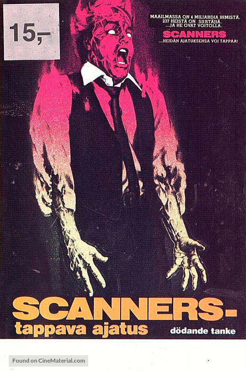 Scanners - Finnish VHS movie cover