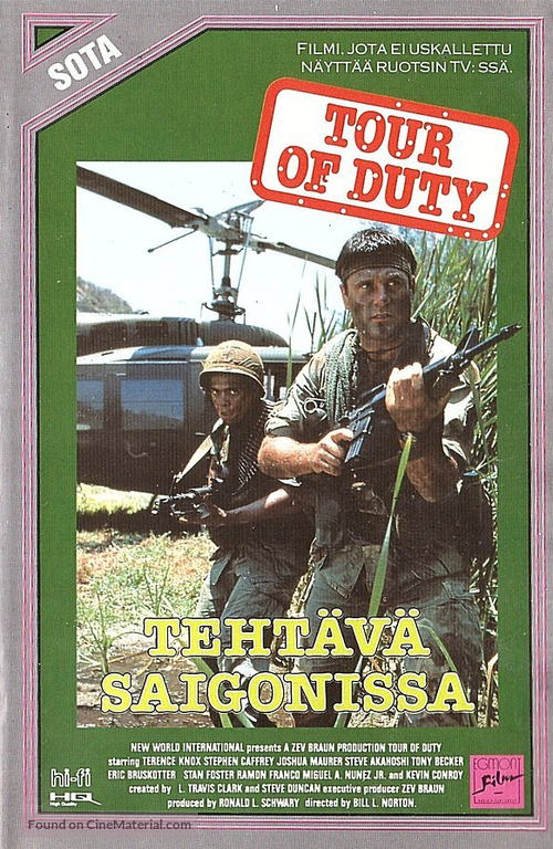 &quot;Tour of Duty&quot; - Finnish VHS movie cover