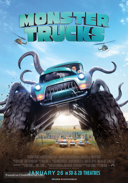Monster Trucks - Lebanese Movie Poster