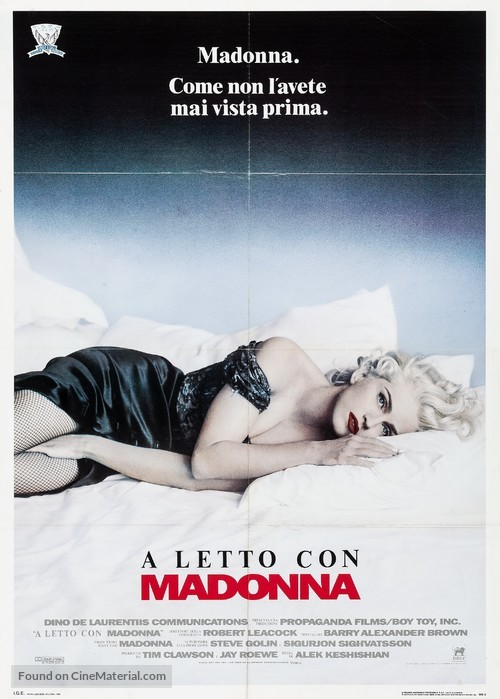 Madonna: Truth or Dare - Italian Movie Poster