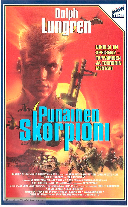 Red Scorpion - Finnish VHS movie cover