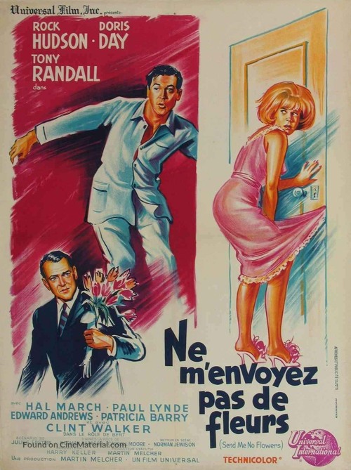 Send Me No Flowers - French Movie Poster