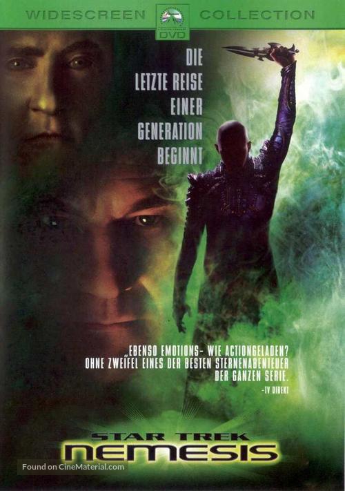 Star Trek: Nemesis - German DVD movie cover