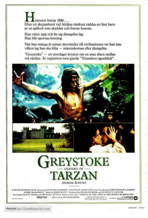 Greystoke - Swedish Movie Poster