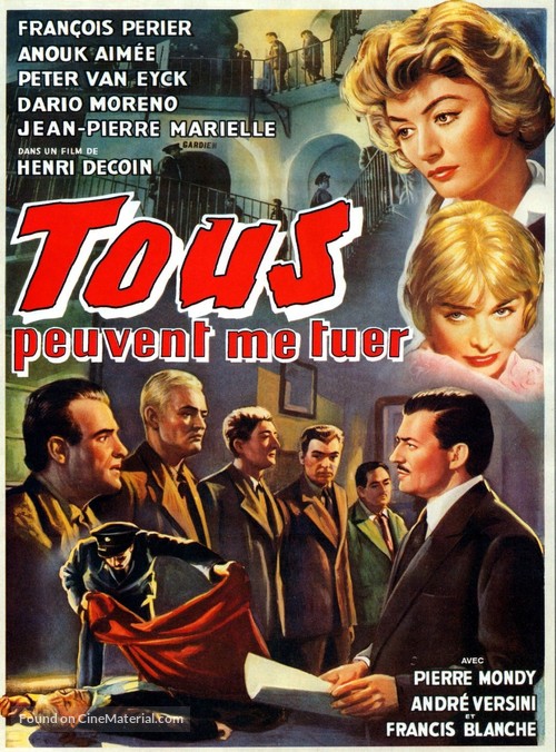 Tous peuvent me tuer - French Movie Poster