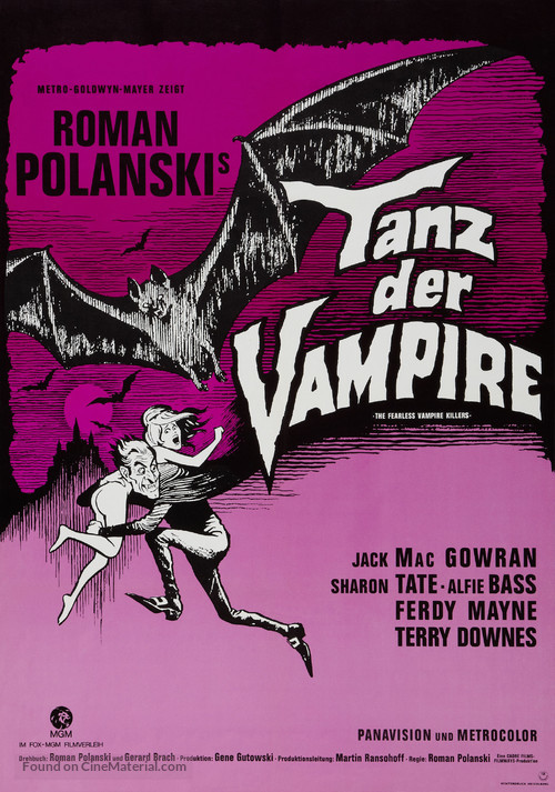 Dance of the Vampires - German Re-release movie poster