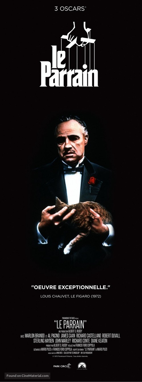 The Godfather - French Re-release movie poster