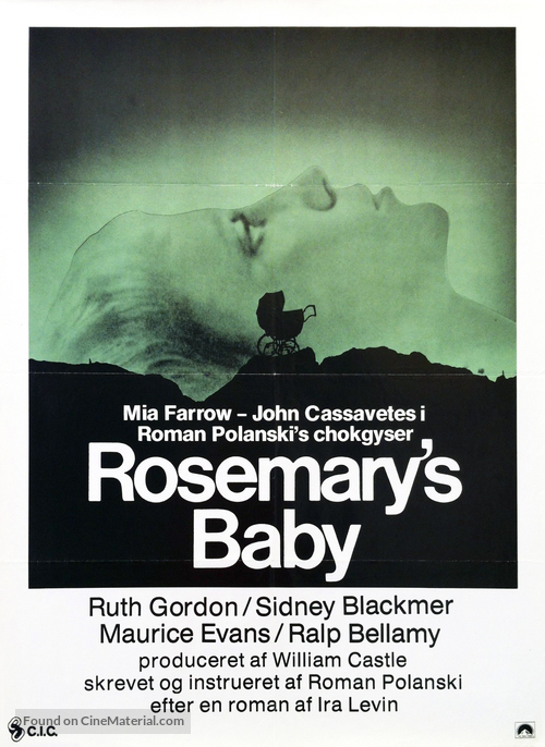 Rosemary&#039;s Baby - Danish Movie Poster