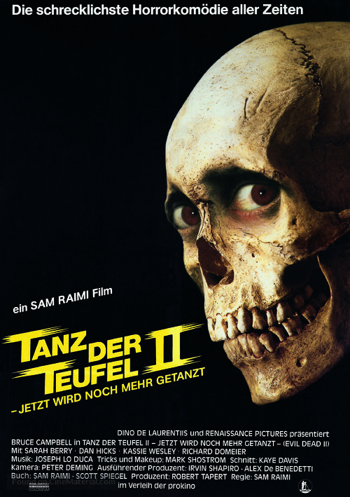 Evil Dead II - German Movie Poster