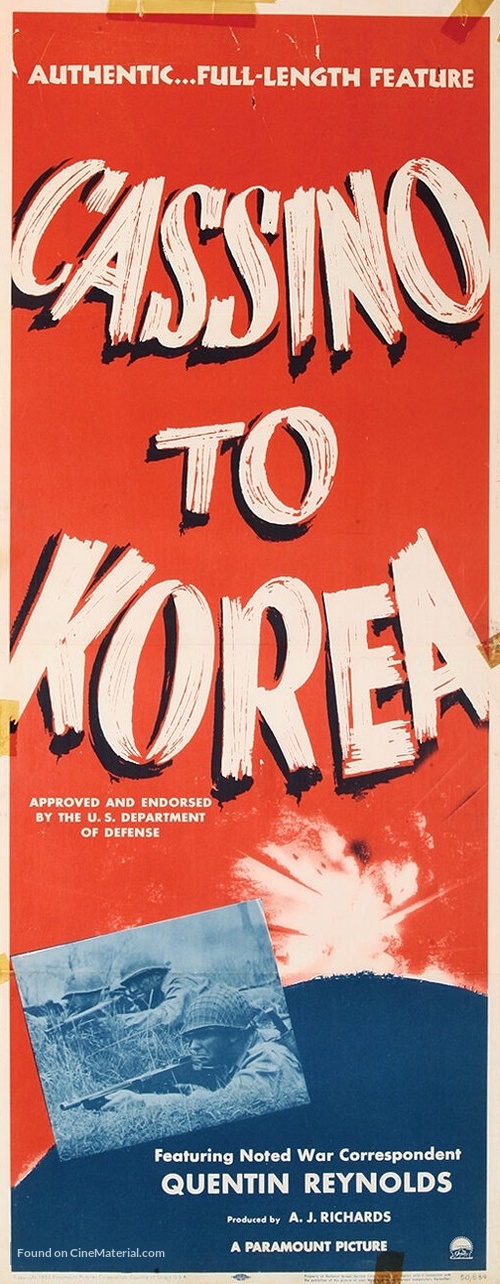 Cassino to Korea - Movie Poster