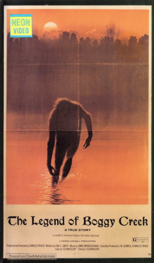 The Legend of Boggy Creek - VHS movie cover