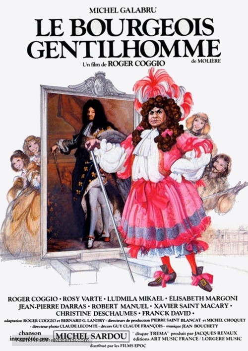 Le bourgeois gentilhomme - French Movie Poster