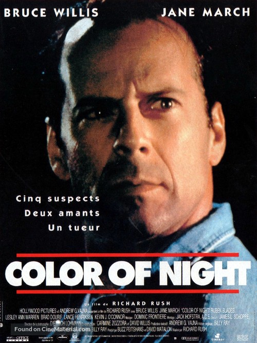Color of Night - French Movie Poster