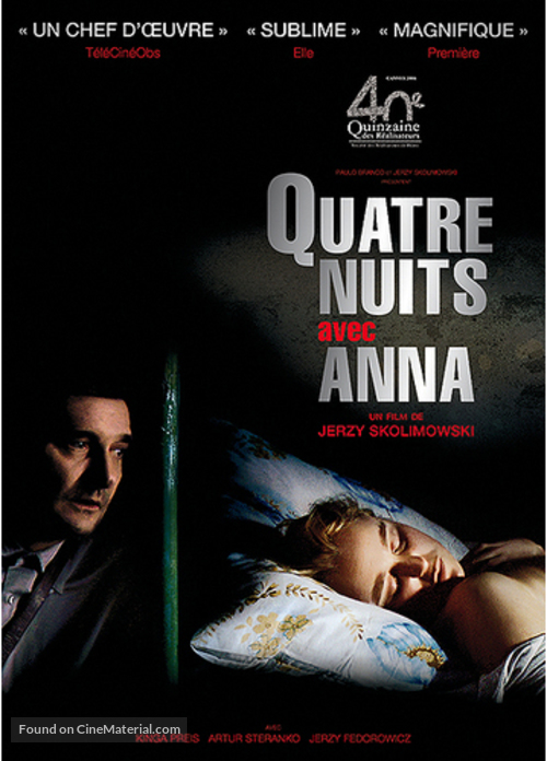 Cztery noce z Anna - French Movie Poster