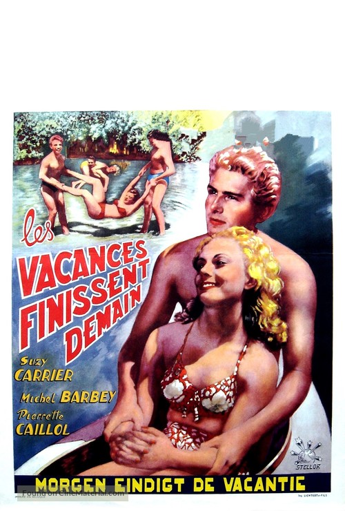 Les vacances finissent demain - Belgian Movie Poster