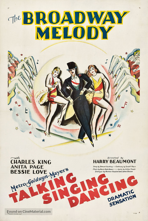 The Broadway Melody - Theatrical movie poster