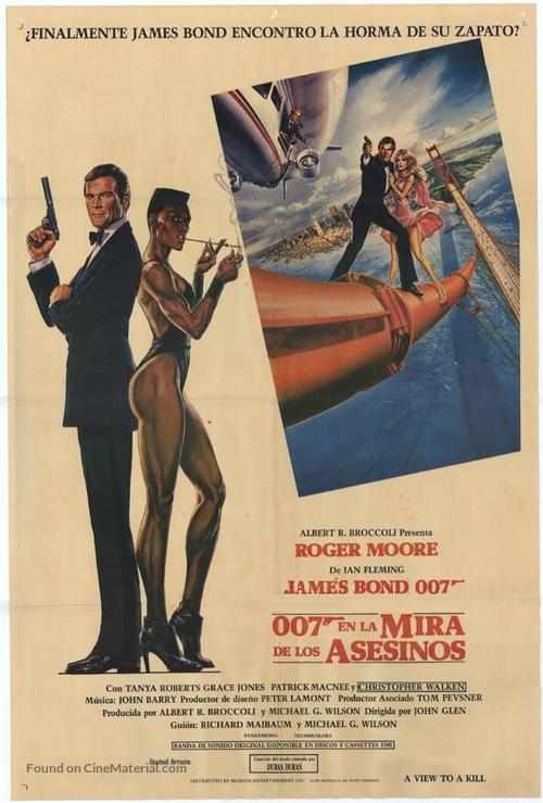 A View To A Kill - Argentinian Movie Poster