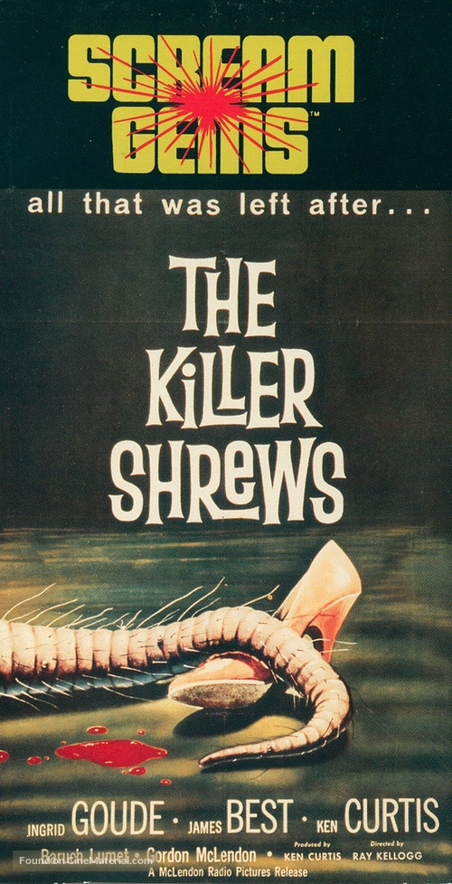 The Killer Shrews - VHS movie cover