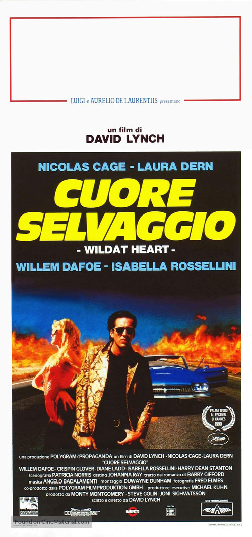 Wild At Heart - Italian Movie Poster