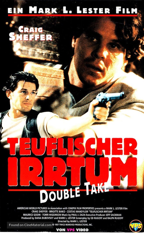 Double Take - German VHS movie cover