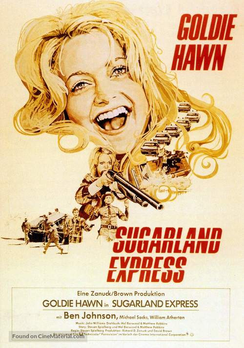 The Sugarland Express - German Movie Poster