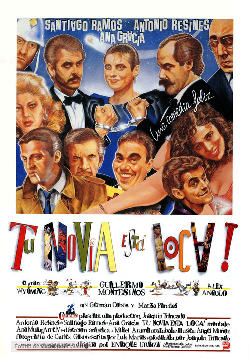 Tu novia est&aacute; loca - Spanish Movie Poster