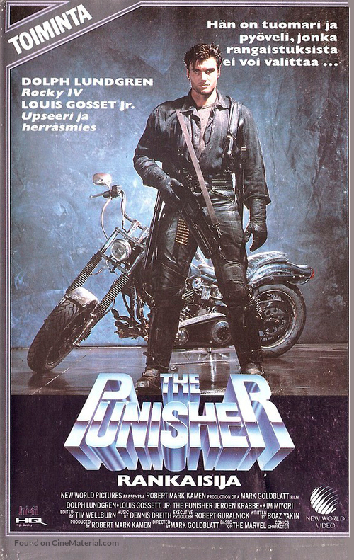 The Punisher - Finnish VHS movie cover