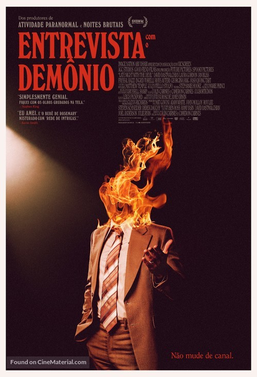 Late Night with the Devil - Brazilian Movie Poster