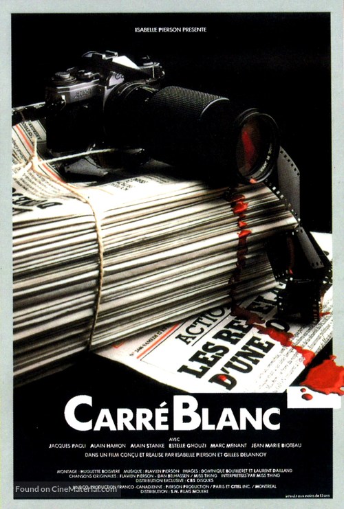 Carr&eacute; blanc - French Movie Poster