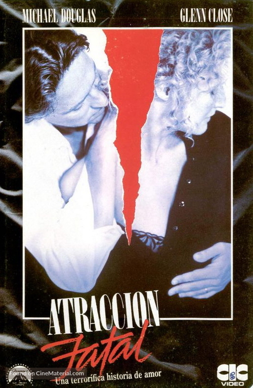 Fatal Attraction - Spanish VHS movie cover
