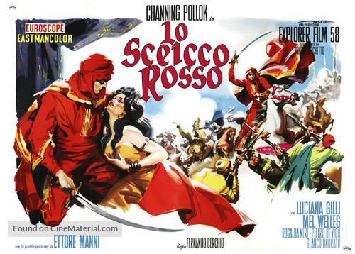 Lo sceicco rosso - Italian Movie Poster