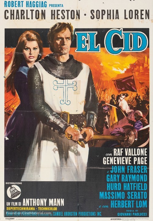 El Cid - Italian Movie Poster