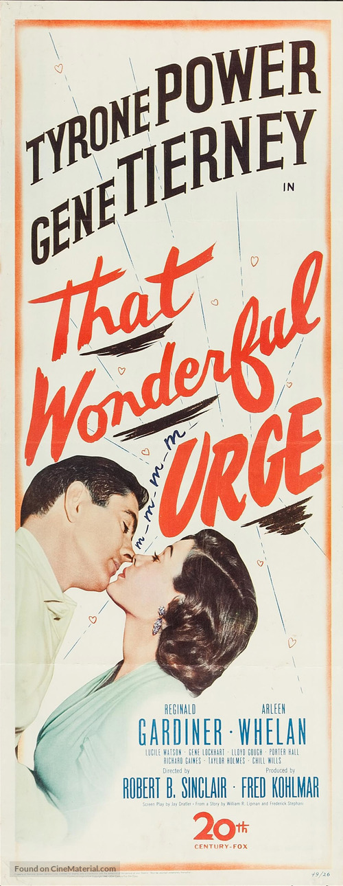 That Wonderful Urge - Movie Poster