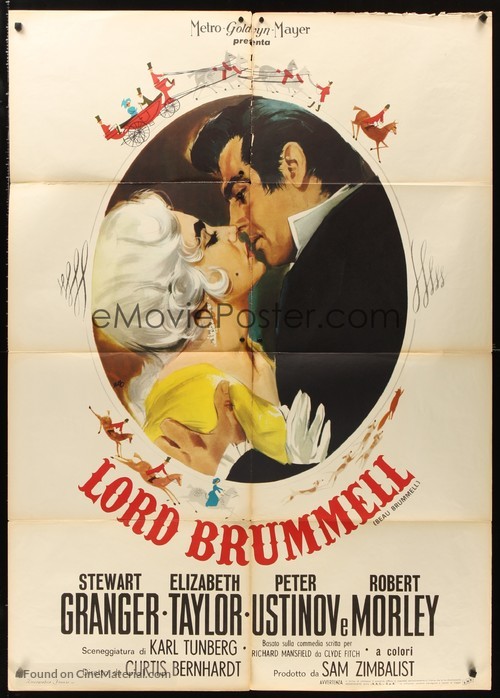 Beau Brummell - Italian Movie Poster