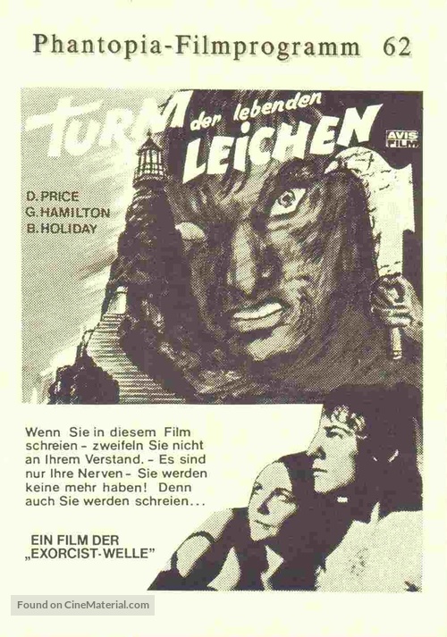 Tower of Evil - German poster