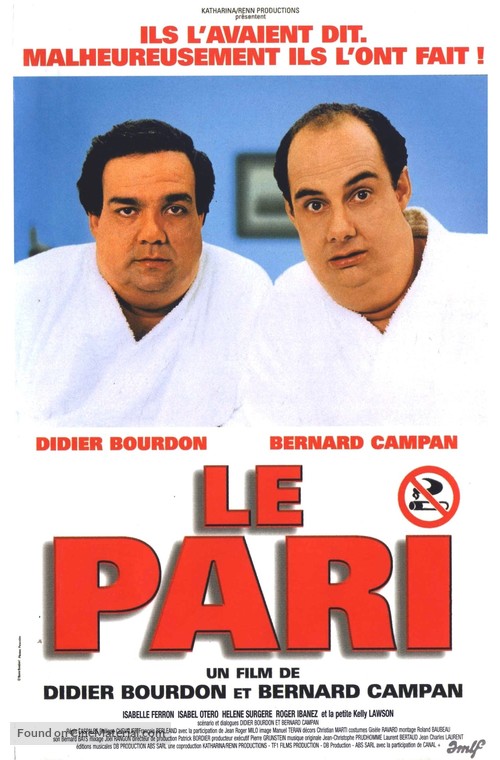 Le pari - French Movie Poster