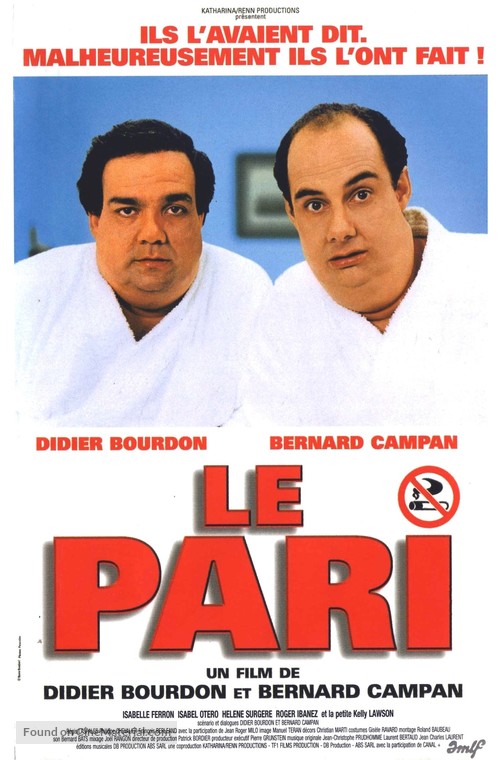 Le pari - French Movie Poster
