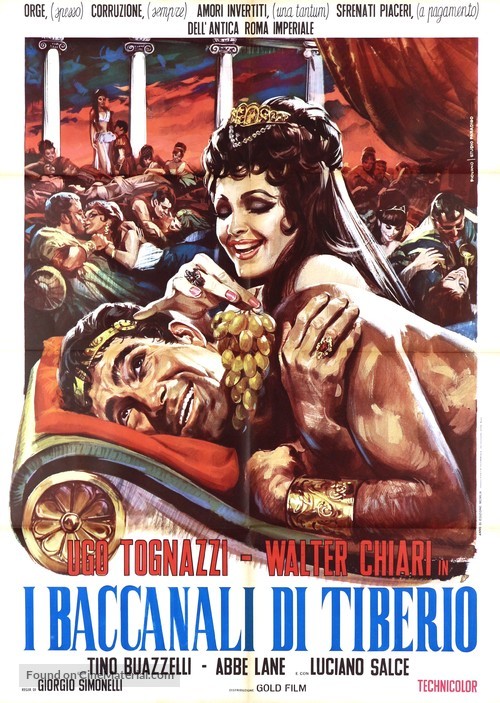 I baccanali di Tiberio - Italian Movie Poster