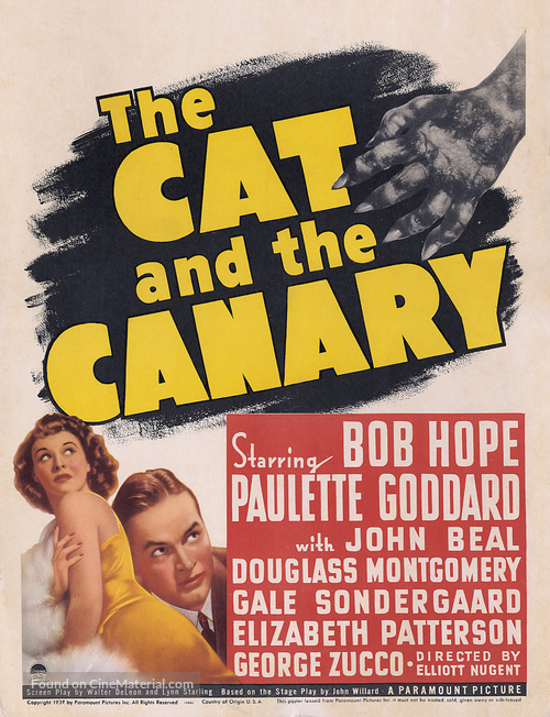 The Cat and the Canary - Movie Poster